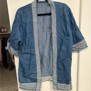 Simons Twik Cotton cover up with Embroidered Detail